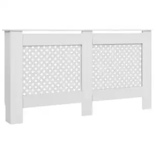 Cubierta Para Radiador Mdf Blanco 152x19x81,5 Cm Vidaxl