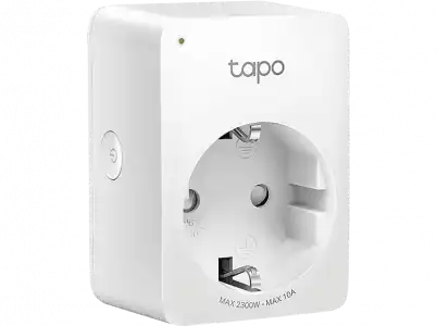 Enchufe inteligente - ‎TP-Link Tapo P100 Mini, Wi-Fi, Bluetooth 4.2, Alexa, Google, Modo Ausente, Blanco