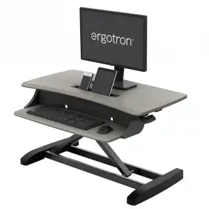 Ergotron WorkFit Z Mini Convertidor de Escritorio para Trabajar de Pie/Sentado Madera Gris