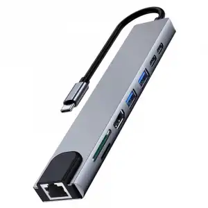 Ewent USB-C a Dock Multipuerto 8 en 1 HDMI 4K 87W