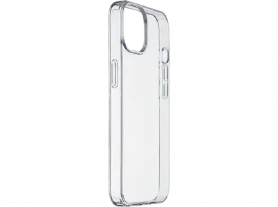 Funda - CellularLine CLEARDUOIPH13T, Para Apple iPhone 13, Rígida, Trasera, Antibacteriana, Transparente