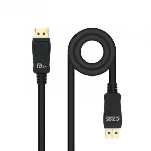 Nanocable Cable DisplayPort 1.4 Macho/Macho Negro 1 m