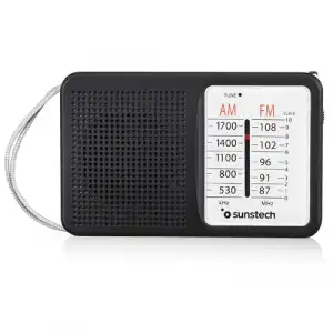 Radio Portátil Sunstech RPS411 AM/FM Negro