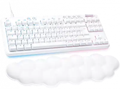 Teclado gaming - Logitech G G713 Linear Aurora Collection, USB, Retroiluminación, Blanco