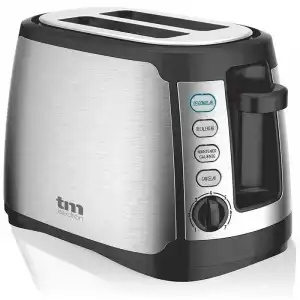 TM Electron Tostador 2 Rebanadas XXL 800W Inox