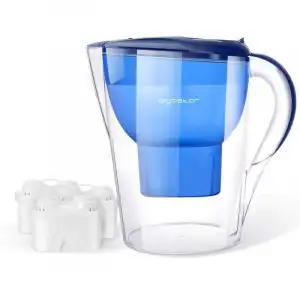 Aigostar Jarra de Agua Filtrada 3.5L + Filtros Libres BPA