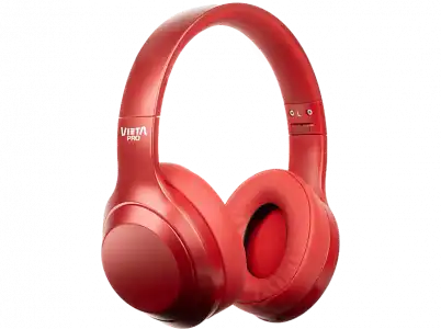 Auriculares inalámbricos - Vieta Pro Silence 2, Dual Pairing, ANC -25dB; 20h, Bluetooth, Rojo