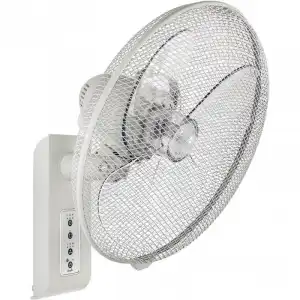 CasaFan Greyhound WV45 Ventilador de Pared con Mando 50W Blanco