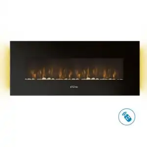 Chimenea Eléctrica Panorámica Con Luz Led Ambiental Che-500