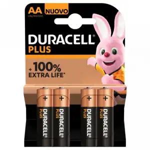 Duracell Plus Pack 4 Pilas Alcalinas AA LR06