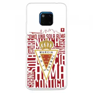 Funda Para Huawei Mate 20 Pro Del Real Murcia Escudo Fondo Blanco - Licencia Oficial Real Murcia