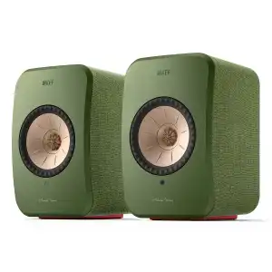 KEF - Altavoces de estantería KEF LSX II Wireless Verde Oliva (pareja).