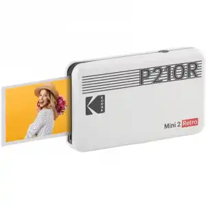 Kodak Mini 2 Retro P210R Impresora Fotográfica Bluetooth Blanca