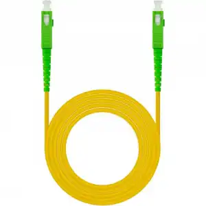 Nanocable Cable de Fibra Óptica SC/APC Monomodo G657A2 3m Amarillo