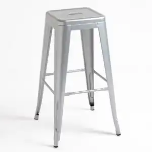 Taburetes Altos - Taburete Torix Alto - Gris metalizado