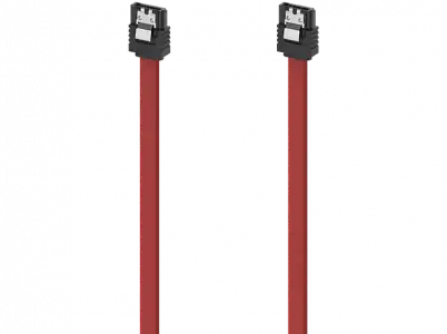 Cable SATA - Hama 00200739, Serial-ATA III, 6 Gbit/s, 45 cm, Rojo