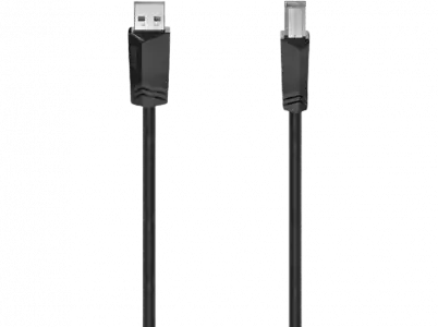 Cable USB - Hama 00200602, 1.5 m, USB-A, USB-B, USB2.0, Color Negro