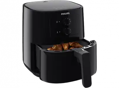 Freidora de aire - Philips AirFryer HD9200/90, aire, Baja en grasa, Tecnología Air Rapid, 1400 W, Negro