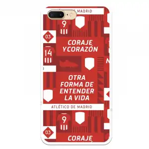 Funda Licencia Oficial Atlético de Madrid Plus Coraje y corazón para iPhone 7