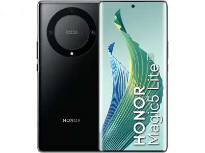 Móvil - Honor Magic5 Lite 5G, Midnight Black, 256 GB, 8 GB RAM, 6.67 " OLED curva, Qualcomm® Snapdragon® 695 (6nm), 5100 mAh, Android 12