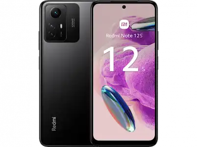 Móvil - Xiaomi Redmi Note 12S, Negro Ónix, 256 GB, 8 GB RAM, 6.43" AMOLED DotDisplay FHD+, MediaTek Helio G96, 5000 mAh, Android 13 MIUI 14