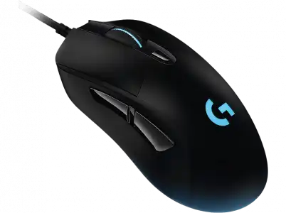 Ratón gaming - Logitech G403 Hero, 25.600 ppp, Lightsync, Peso personalizable, Negro