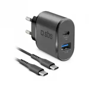 SBS TEKITTRPDCCK Cargador Carga Rápida USB-C 20W Negro