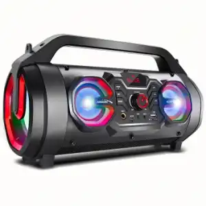 Altavoz Bazooka Portátil Bluetooth Boombox Iluminación