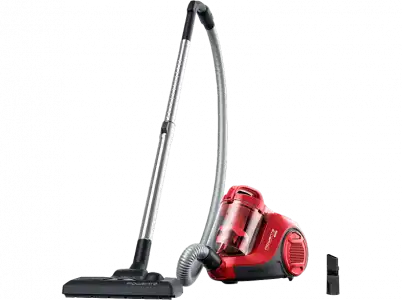 Aspirador sin bolsa - Rowenta RO2913EA, 900 W, 1.2 L, Tecnol. Ciclónica, Filtro de espuma y alta eficiencia, Radio acción 7.6 m, 77 dB, Rojo