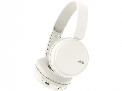 Auriculares inalámbricos - JVC HAS36WWU, Diadema, Bluetooth 5.2, Autonomía 35 h, Micrófono, Blanco