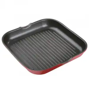 Bergner Click & Cook Sartén Grill de Aluminio Prensado 28x28x4.5cm