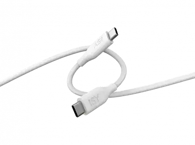 Cable USB - ISY ICS-5000-WT-CC, De USB-C a USB-C, 2 m, Blanco