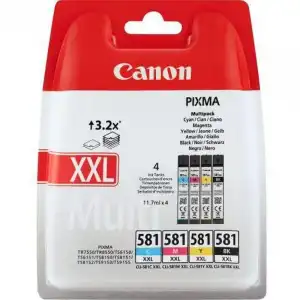 Canon CLI-581CMYK XXL Multipack Original Negro/Cian/Magenta/Amarillo