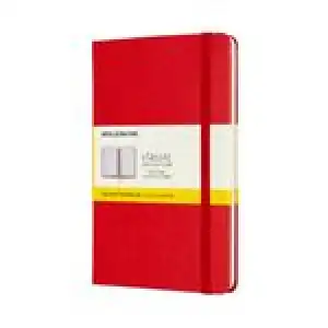 Cuaderno Moleskine Classic mediano cuadros tapa dura rojo escarlata