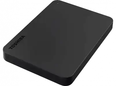 Disco duro externo 2 TB - Toshiba Canvio Basics 2.5, USB 3.2, Portátil, HDD, SSD, 5 Gbit/s, Negro