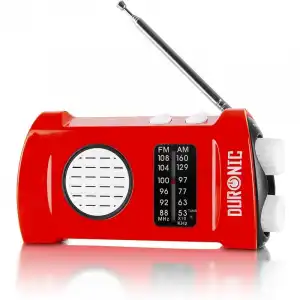 Duronic Ecohand Radio AM/FM con Carga Manual