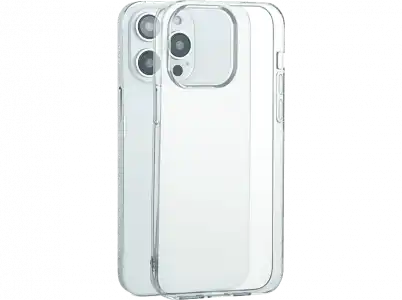 Funda - ISY Clear ISC 1036, Para iPhone 15 Pro Max, Termoplástico, Salpicaduras, Impactos, Transparente