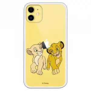 Funda Oficial de Disney Simba y Nala Mirada Cómplice El Rey León para iPhone 11