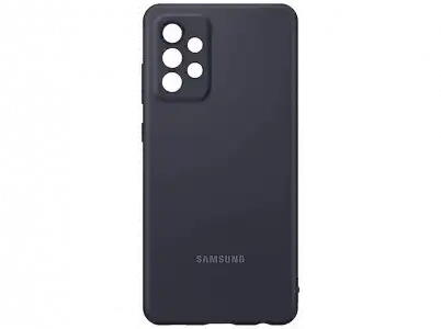 Funda - Samsung EF-PA725TBE, Para Galaxy A72, Silicona, Trasera, Negro