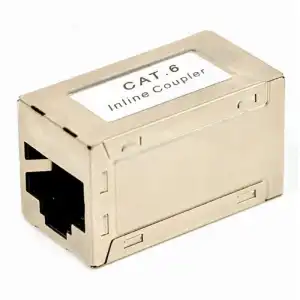 Gembird NCA-LC6S-01 Acoplador Cat. 6 LAN de 8P8C RJ45 a RJ45 Blanco