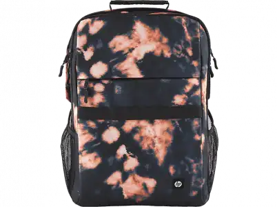 Mochila - HP Campus XL con teñido anudado, 20 L, Portátiles hasta 16", Tablet, Acolchado, Materiales impermeables, Negro