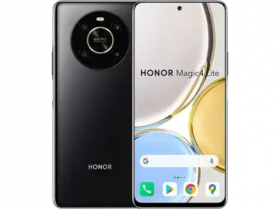 Móvil - Honor Magic 4 Lite 4G, Midnight Black, 128 GB, 6 GB RAM, 6.81" FHD, Qualcomm Snapdragon 680, QuadCam 64 MP, 4800 mAh