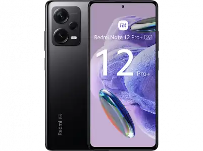 Móvil - Xiaomi Redmi Note 12 Pro + 5G, Negro, 256 GB, 8 GB RAM, 6.67" AMOLED FHD+ 120Hz, MediaTek Dimensity 1080 2,6 Ghz, 5000 mAh, Android