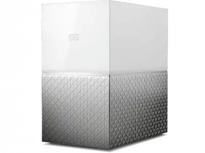 Nube personal - WD My Cloud Home Duo, 6 TB (2x3TB), Copias de Seguridad Automáticas, Para Windows y Mac, Blanco