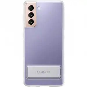 Samsung Clear Standing Cover Funda Transparente para Samsung Galaxy S21 Plus