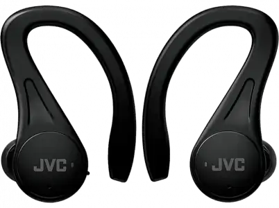 Auriculares deportivos - JVC HA-EC25TBU, Bluetooth, Autonomía 30 h, Micrófono, Asistente voz, Negro