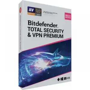 Bitdefender Total Security & VPN Premium Licencia 1 Año 3 Dispositivos Descarga Digital