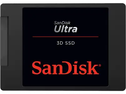 Disco duro SSD interno 500 GB - SanDisk Ultra 3D, 2.5", Lectura de hasta 560 MB/s, SATA III, 3D NAND, nCaché™ 2.0, Negro