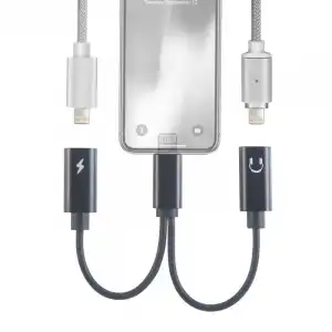 Imperii Cable 2x 8 pines Lightning Negro