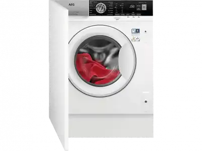 Lavadora carga frontal - AEG L7FBG842BI, Integrable, 8 kg, 1400 rpm, 15 Programas, Blanco